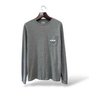 Vineyard Vines Gray Long Sleeve T-Shirt, Small